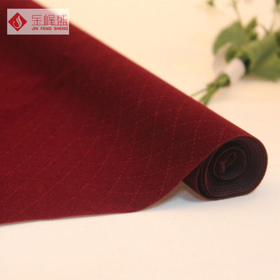 Fashion Knitted Velvet Flock Fabric Polyester For Jewellry Boxes Inserts