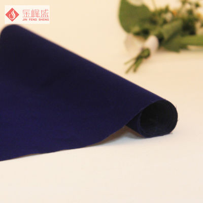 Classical Flocked Knitted Polyester Velvet Fabric Customized Color / Size