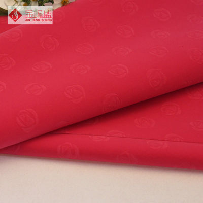 1.48M Warp Kintted Red Velvet Fabric , Flocked Upholstery Fabric