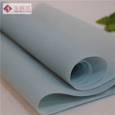 Soft Custom Blue Flocked Velvet Fabric Spunlace For Package