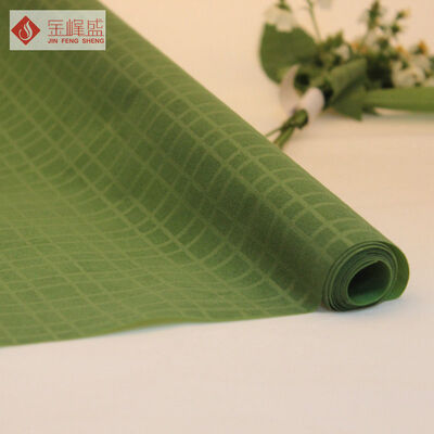 57" / 58" Width Warp Knitted Velvet Fabric Green Plain For Watch Box