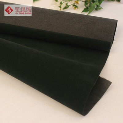 Crushed Flocked Velvet Fabric Weft Knitted For Jewllry / Gift Box Lining
