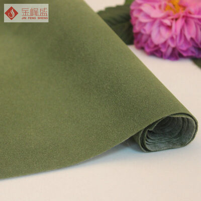 57" / 58" Width Velvet Jewelry Box Liner Fabric , Spunlace Flocked Velvet Fabric