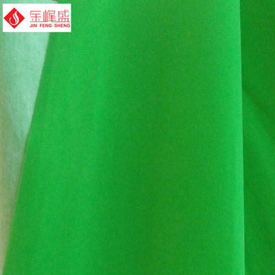 Polyster Knitted Flocked Velvet Fabric Green Plain For Furniture