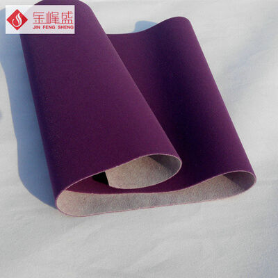Soft Long Pile Purple Velvet Upholstery Fabric Flocked for Sofa Cover / Car Seat
