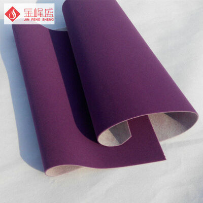 Custom Purple Velvet Upholstery Fabric Flock For Jewelry / Watch Boxes Material
