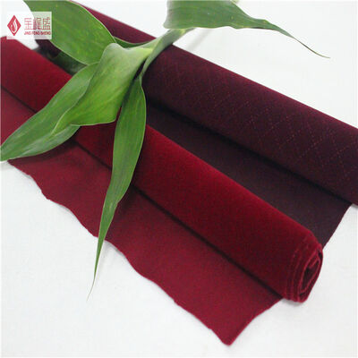 1.45 M Colorful Cotton Velvet Upholstery Fabric , Red Flocked Upholstery Fabric