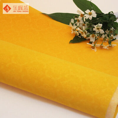 Nonwoven Yellow Velvet Arts and Crafts Upholstery Fabric Soft Antifouling