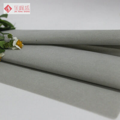 Nonwoven Flocking Arts and Crafts Fabric , 100g Grey Velvet Upholstery Fabric