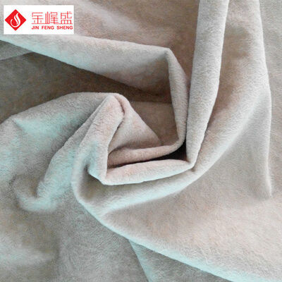 Warp Knitting Arts and Crafts Fabric , Sofa / Furniture Flocked Velvet Fabric