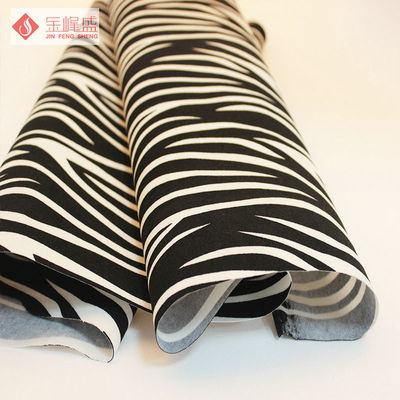 Contemporary Upholstery Stripe Polyester Non Woven Fabric For Gift Box Lining