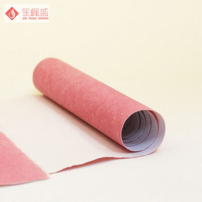 Pink Tricot Knitted Velvet Fabric , Flocked Upholstery Fabric For Jewelry Box