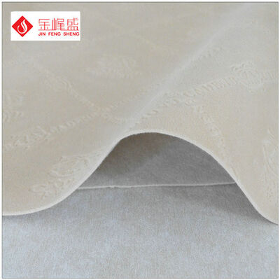 Shrink-Resistant Soft Velvet Flock Fabric , Knit Velvet Fabric For Upholstery