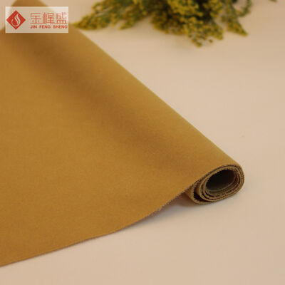 Luxury Knitting Velvet Upholstery Fabric , Nylon Plain Dyed Flocking Fabric
