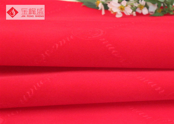 1.48m Red Printed Velvet Fabric , Flock Fabric Material 100% Nylon Jewelry Box Liner Fabric