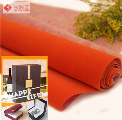 Square Woven Jewelry Box Lining Fabric , Polyester Velvet Upholstery Fabric