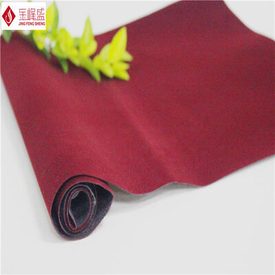 Plain Wine Red Flocked Velvet Fabric For Electronic Accessories Packaging Insert