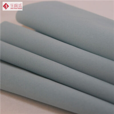 Package Jewelry Box Tricot Fabric , Flock Grey Velvet Upholstery Fabric