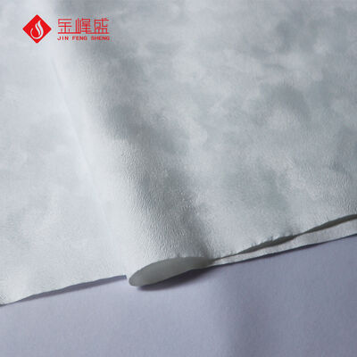 White Color Flock Paper Fabric  Material for Luxury Jewelry Box