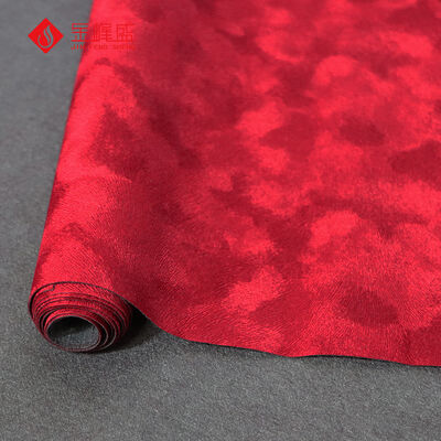 Maroon Color Jewelry Box Linner Material Flock Velvet Fabric