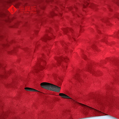 Maroon Color Jewelry Box Linner Material Flock Velvet Fabric