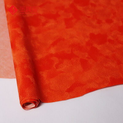 Red Color Flock Fabric Material For Watch Box