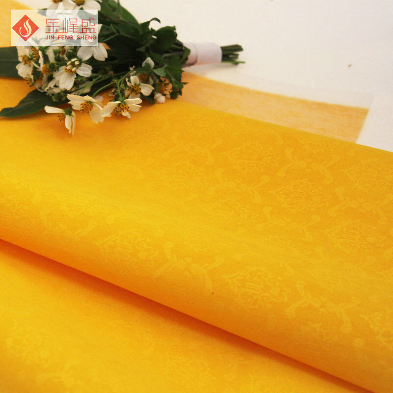 Nonwoven Yellow Velvet Arts and Crafts Upholstery Fabric Soft Antifouling