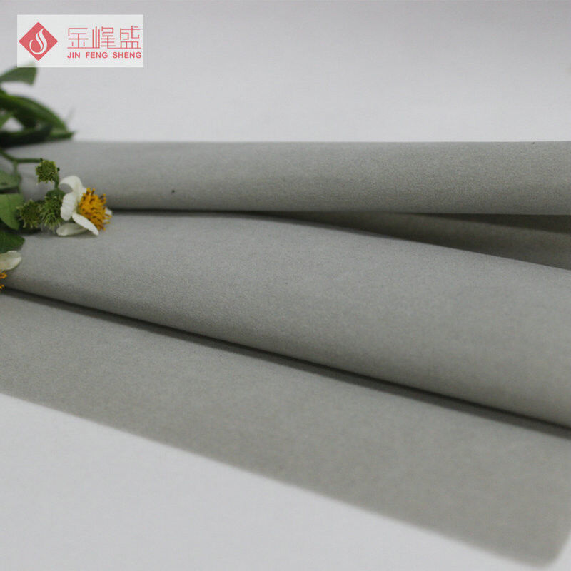 Nonwoven Flocking Arts and Crafts Fabric , 100g Grey Velvet Upholstery Fabric