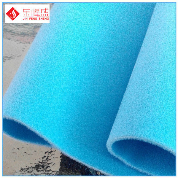 Soft Light Blue Fashion Polyester Non Woven Fabric For Jewelry / Gift Box Insert