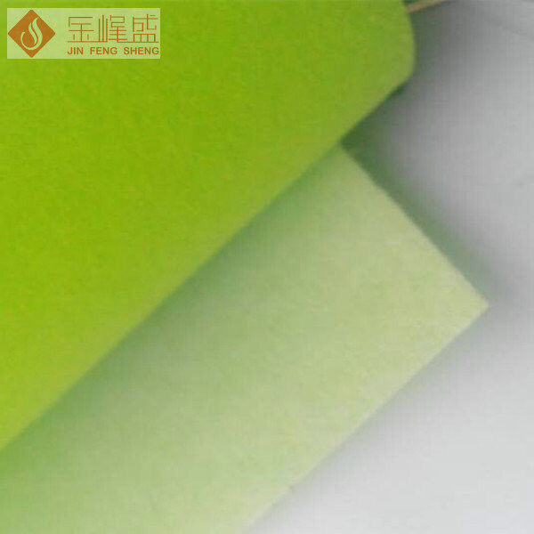 Eco-Friendly Furniture / Sofa Flock Knitted Fabric , Green Velvet Upholstery Fabric