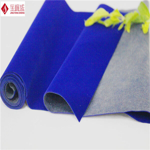 Modern Plain Flocking Fabric , Velvet Sofa / Furniture Flock Upholstery Fabric